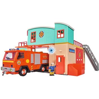 Simba Jucarie Dickie Toys Statie de pompieri Fireman Sam cu figurina si accesorii