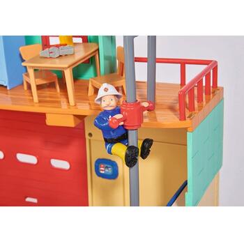Simba Jucarie Dickie Toys Statie de pompieri Fireman Sam cu figurina si accesorii