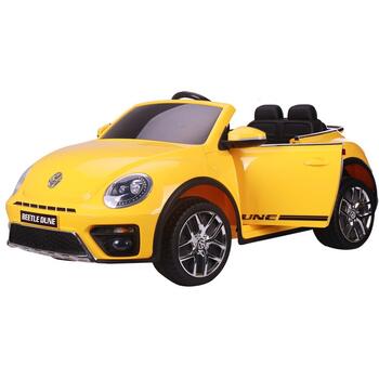 Masinuta electrica Chipolino Volkswagen Beetle Dune yellow