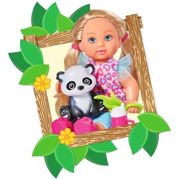 Papusa Simba Evi Love 12 cm Baby Safari cu figurine si accesorii