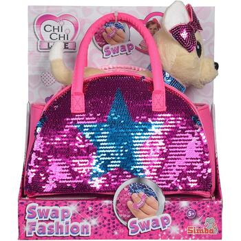 Jucarie de plus Simba Catel Chi Chi Love Swap fashion 20 cm cu geanta