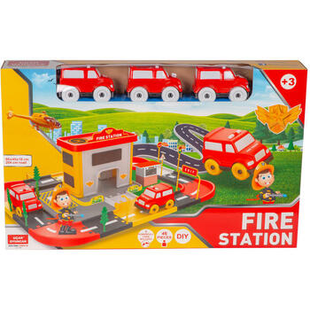 Statie pompieri 46 piese Ucar Toys UC69