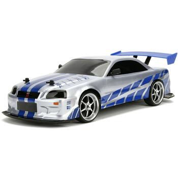 Masina Jada Toys Fast and Furious Nissan Skyline GTR Drift cu anvelope si telecomanda