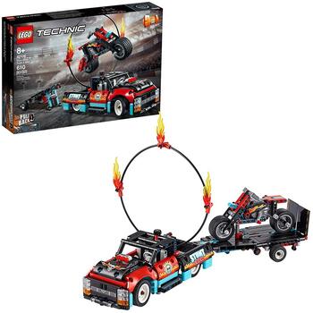 LEGO ® Camion si motocicleta pentru cascadorii