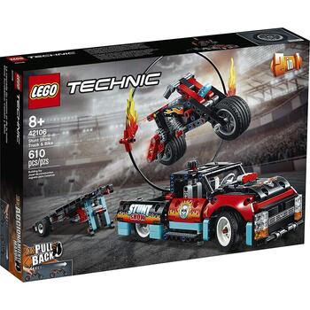 LEGO ® Camion si motocicleta pentru cascadorii