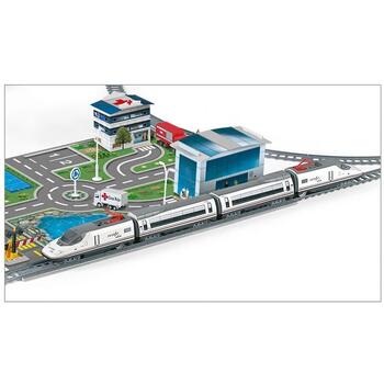 Pequetren Trenulet electric High Speed RENFE cu statie, tunel si oras