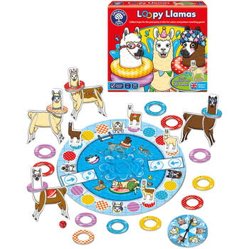 Orchard Toys Joc educativ Lame cu colaci LOOPY LLAMAS