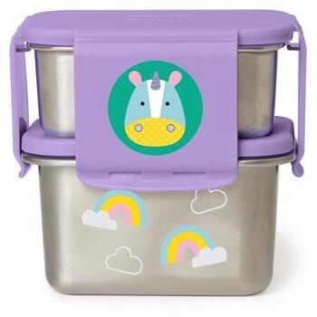 Skip Hop Kit pentru pranz din otel inoxidabil Zoo - Unicorn