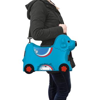 Masinuta de impins tip valiza Big Bobby Trolley blue