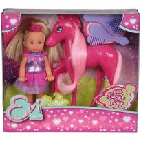 Papusa Simba Evi Love Fairy 12 cm cu ponei Pony si accesorii