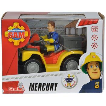 ATV Simba Fireman Sam, Sam Mercury Quad cu figurina Sam si accesorii