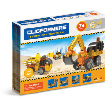 Clicstoys Set de construit Clicformers-Santier, 74 piese