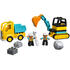 LEGO ® Camion si excavator pe senile