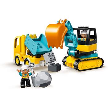 LEGO ® Camion si excavator pe senile
