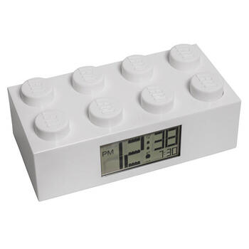 LEGO ® Ceas desteptator LEGO caramida alba