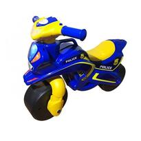 Motocicleta de impins Police Music 0139/57 albastru-galben