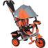 Baby Mix Tricicleta multifunctionala cu sunete si lumini Lux Trike grey-orange