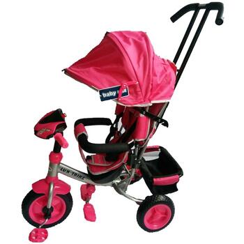 Baby Mix Tricicleta multifunctionala cu sunete si lumini Lux Trike Pink