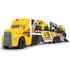 Dickie Toys Camion Mack Volvo Heavy Loader Truck cu remorca, buldozer si camion basculant