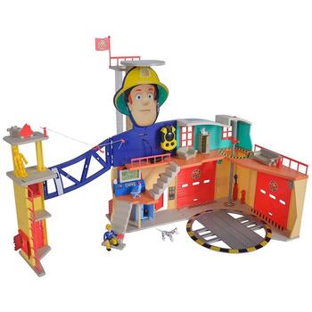 Simba Jucarie Statie de pompieri Fireman Sam, Sam Ultimate Firestation XXL cu figurina si accesorii