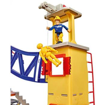Simba Jucarie Statie de pompieri Fireman Sam, Sam Ultimate Firestation XXL cu figurina si accesorii