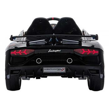 Chipolino Masinuta electrica Lamborghini Aventador SVJ black cu roti EVA