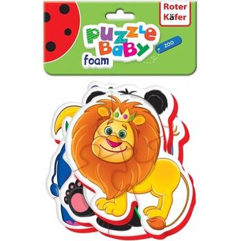 Roter Kafer Puzzle Bebe Animale de la Zoo, 18 piese
