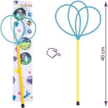 Tuban Bat cu inele pentru baloane de sapun Ring Pro Multi Butterfly 40 cm