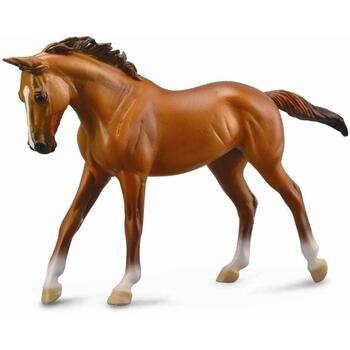 Collecta Figurina Cal Thoroughbred Mare Chestnut Deluxe