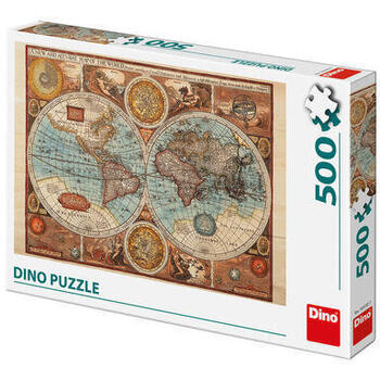Dino Puzzle - Harta lumii din 1626 (500 piese)