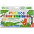 Malinos Set creioane retractabile - 12 culori