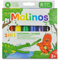 Set creioane retractabile - 6 culori