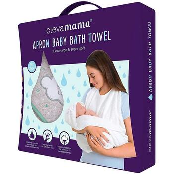 Clevamama Prosop de baie pentru bebelus si mama grey