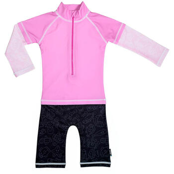 Swimpy Costum de baie Pink Ocean marime 74- 80 protectie UV