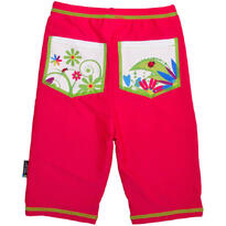 Pantaloni de baie Flowers marime 98-104 protectie UV