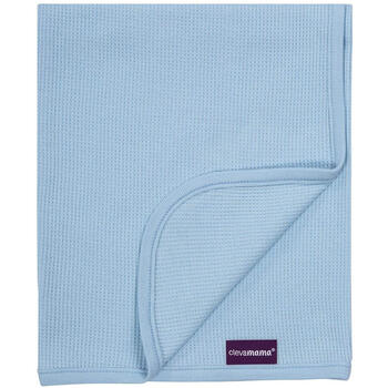 Clevamama Paturica din bumbac Waffle Weave 70 x 90 cm-Blue