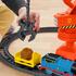 Fisher-Price Set by Mattel Thomas and Friends, Cassia Crane and Cargo, sina cu locomotiva motorizata si vagon