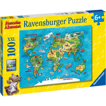 Ravensburger Puzzle Harta Calatorii, 100 Piese