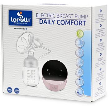 Lorelli Pompa de san electrica -  Daily Comfort -  LED touch screen -  3 moduri de functionare -  Pink