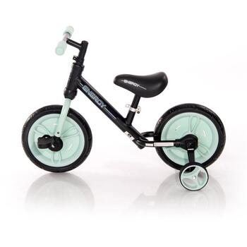Lorelli Junior Bicicleta Energy -  cu pedale si roti ajutatoare -  Green