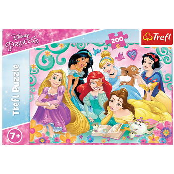 Puzzle Trefl 200 Printesele Disney Intr-o Seara De Poveste