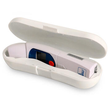 Lorelli Termometru cu senzor infrarosu -  pentru ureche si frunte -  suport inclus -  Blue & White