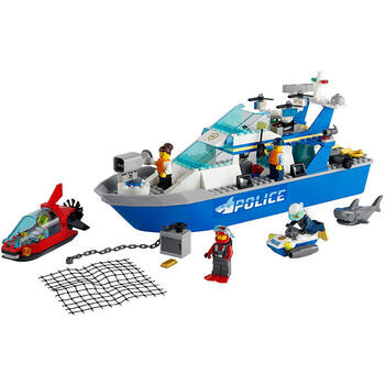 LEGO ® Barca de patrula a politiei