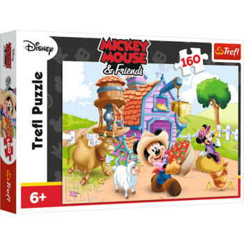 Puzzle Trefl Disney Mickey Mouse, Mickey fermier 160 piese