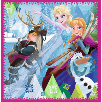 Set puzzle 3 in 1 Trefl Disney Frozen 2, Magia iernii, 1x20 piese, 1x36 piese, 1x50 piese
