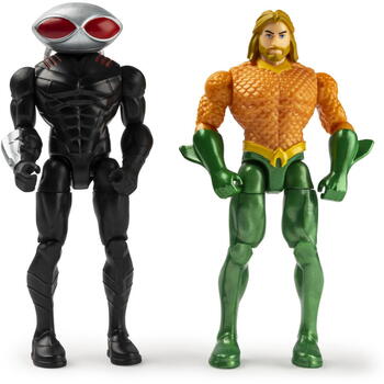 Spin Master Set 2 Figurine Flexibile Aquaman Si Black Manta Cu 6 Accesorii