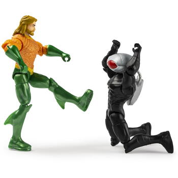 Spin Master Set 2 Figurine Flexibile Aquaman Si Black Manta Cu 6 Accesorii