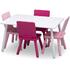 Delta Children Set masuta si 4 scaunele White/Pink