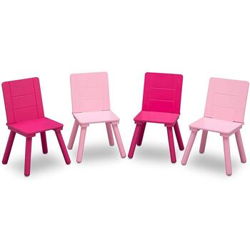 Delta Children Set masuta si 4 scaunele White/Pink