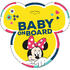 Semn de avertizare Baby on Board Minnie Seven SV9613